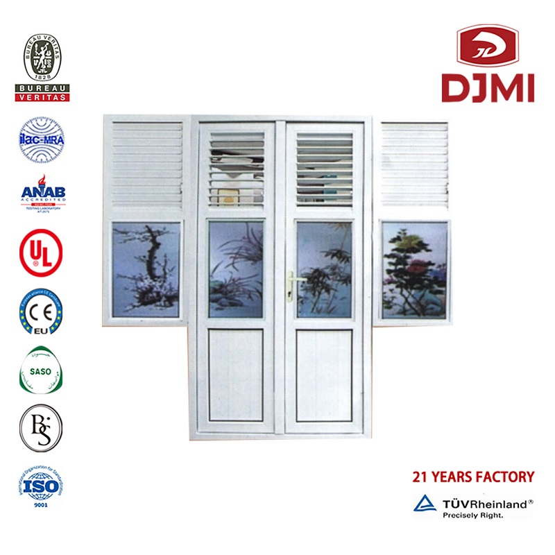 Cánh cửa gỗ nhân chức, cánh cửa màu trắng Ghana Kính gậy bất động sản Thiết kế Phòng Nội vụ bằng gỗ, Polymer Wpc Door.