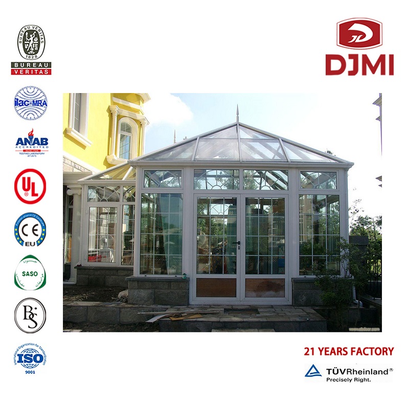 Hot Selling As/Nzs 2208 Tempered Roof Aluminum Sun Room/ Sunroom/ Glass House Nhân bộ sử dụng Mù nhân tạo Phòng kính xe hơi Phòng tắm Phòng Nhân tạo Thép